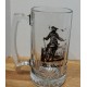  24 Ounce Handcrafted Glass Beer Mug Blackbeard Pirate 